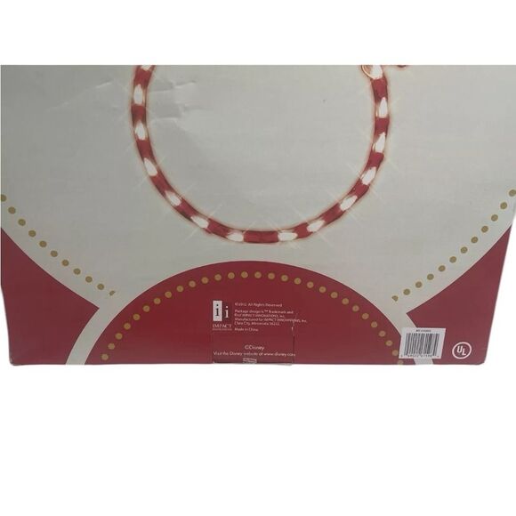 Rare Green/Red Lighted Mickey Mouse Disney Light Up Christmas Window Decor 2009 - Picture 9 of 16